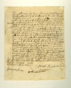 Bill of Sale for enslaved 2 year old girl, Phebey