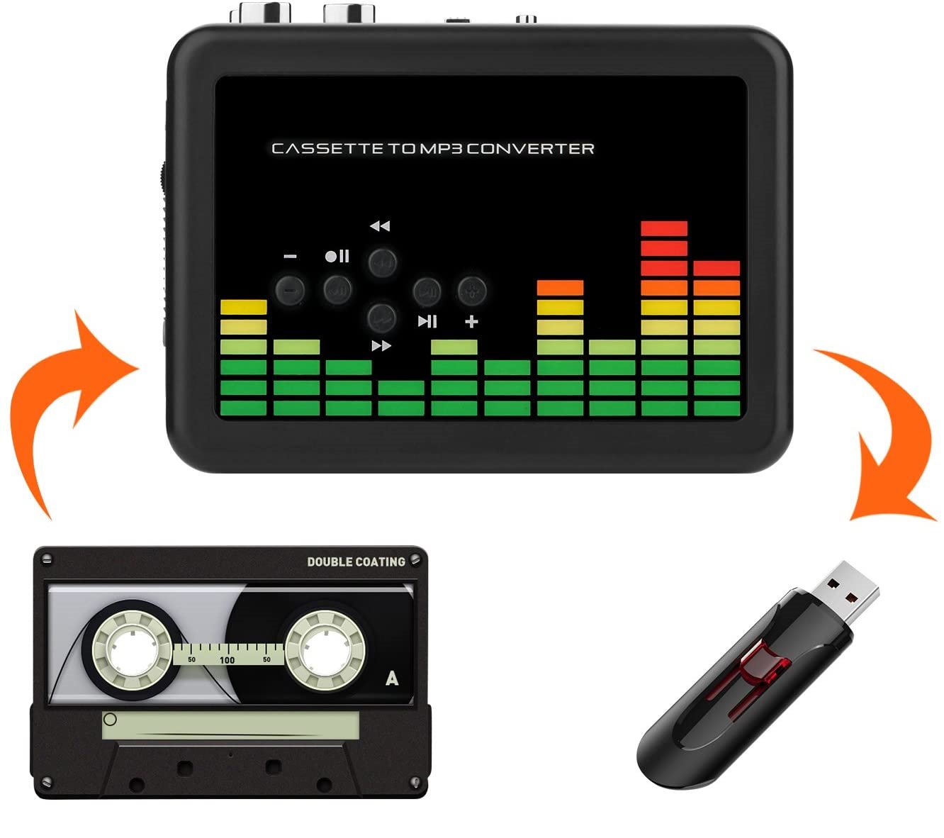 the best portable cassette to mp3 converter